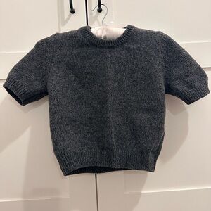Zara Dark Gray Crop Sweater Size XS